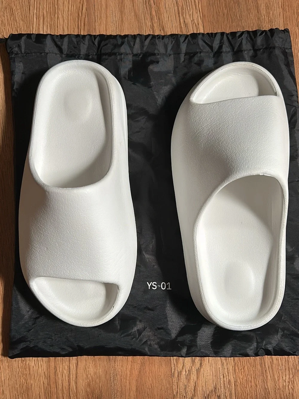 Yeezy white slides